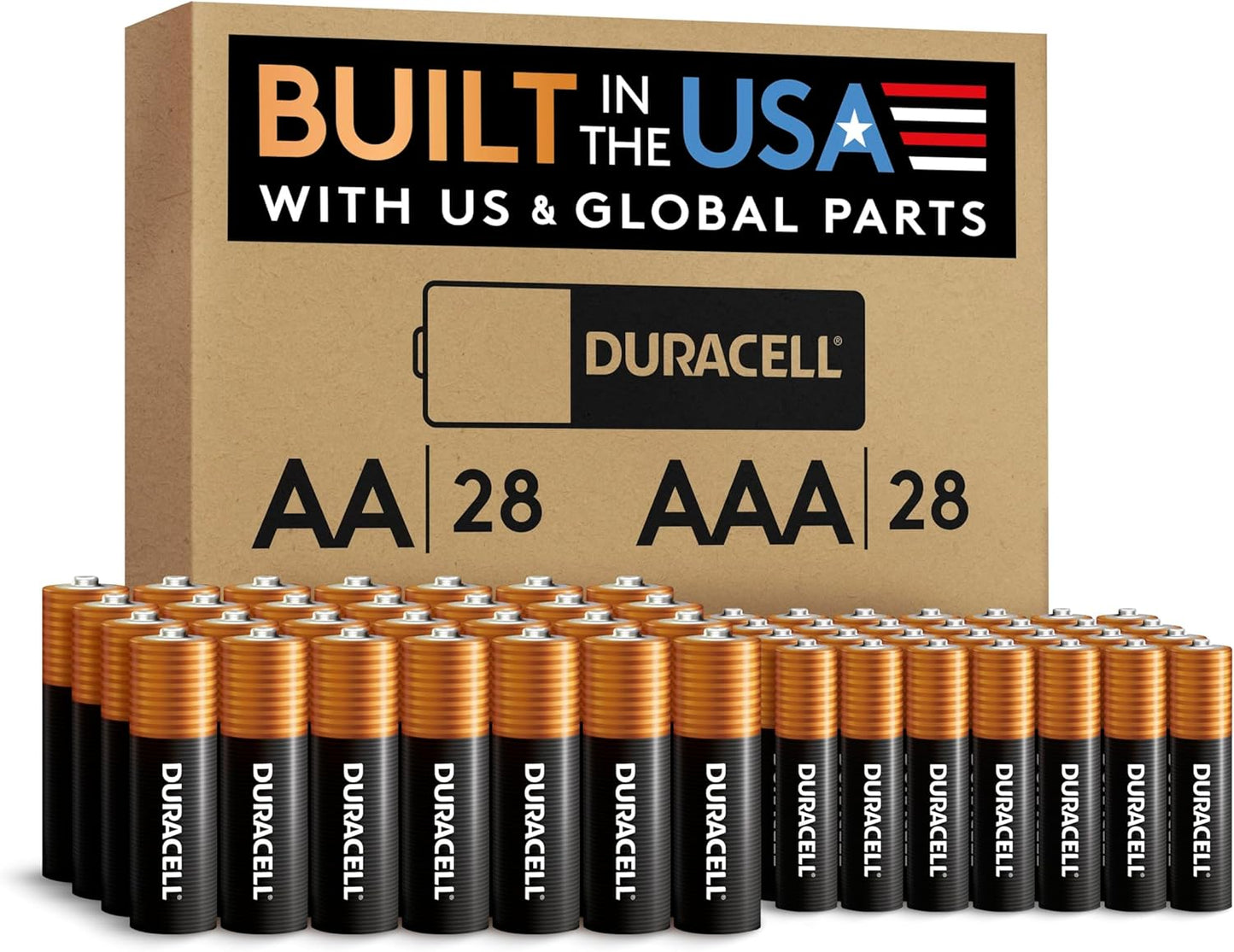 Duracell AA Batteries, Alkaline, 8 Count | Coppertop | Power Boost | Long-Lasting | For Household Devices