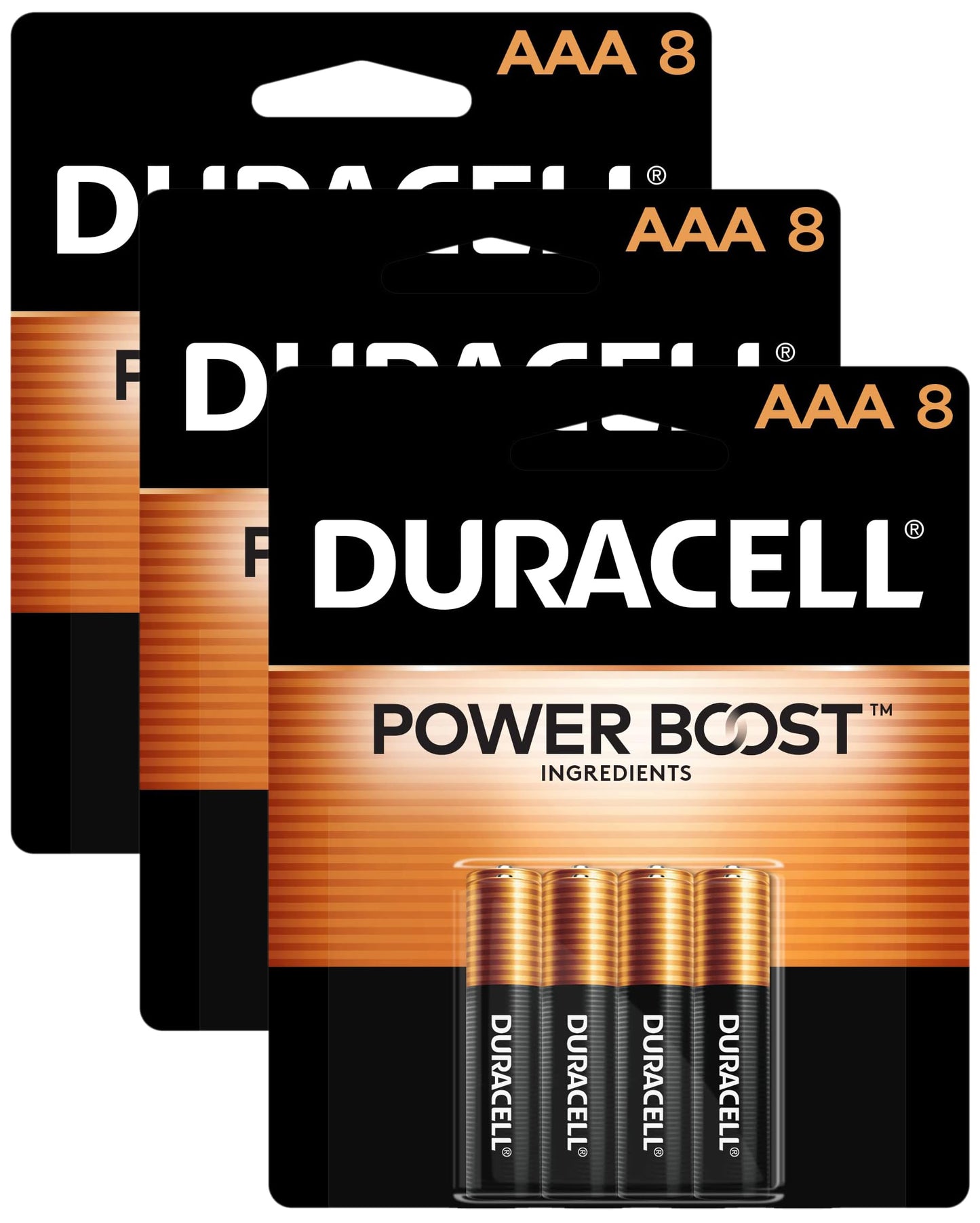 Duracell Coppertop AAA Batteries with Power Boost Ingredients, 24 Count Pack Triple A Battery with Long-Lasting Power, Alkaline AAA Battery for Household and Office Devices